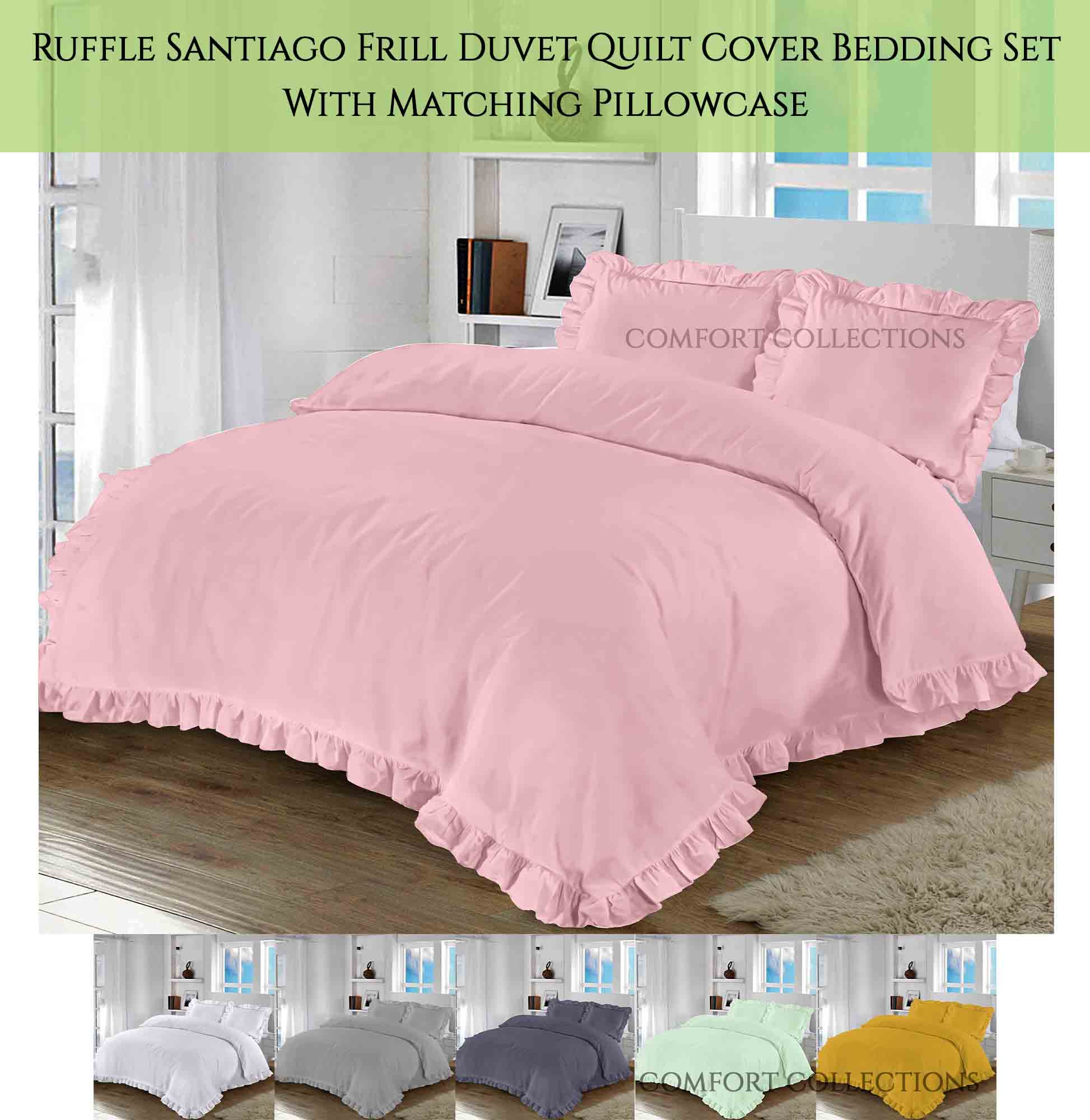 Frilled edge duvet sets